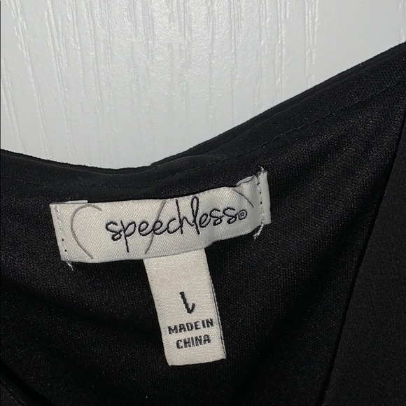 speechless black lace long sleeve dress - Picture 3 of 3